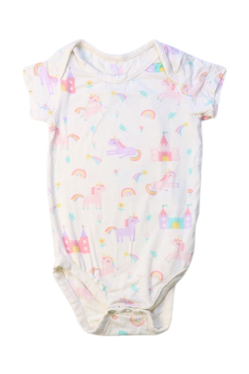 A Multicolour Short Sleeve Bodysuits from Not Too Big in size 0-3M for girl. (Front View)