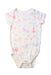 A Multicolour Short Sleeve Bodysuits from Not Too Big in size 0-3M for girl. (Front View)