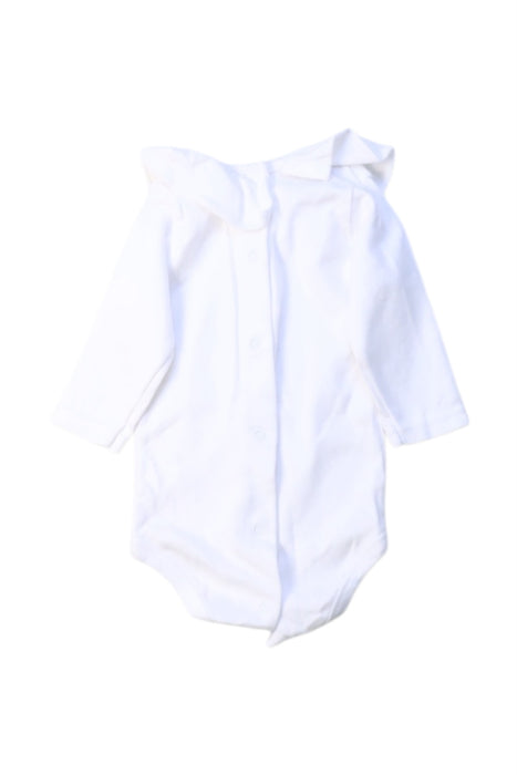 A White Long Sleeve Bodysuits from Babidu in size 0-3M for girl. (Back View)