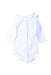 A White Long Sleeve Bodysuits from Babidu in size 0-3M for girl. (Back View)