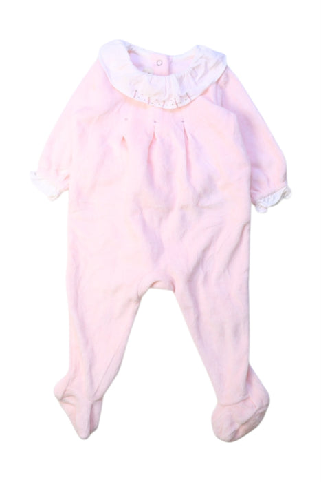 A Pink Onesies from Nanos in size 0-3M for girl. (Front View)