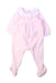A Pink Onesies from Nanos in size 0-3M for girl. (Front View)