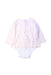 A Pink Long Sleeve Bodysuits from Terre De Marins in size 3-6M for girl. (Back View)