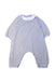 A White Long Sleeve Rompers from Petit Bateau in size 6-12M for girl. (Front View)