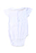A White Short Sleeve Bodysuits from Jacadi in size 3-6M for girl. (Back View)