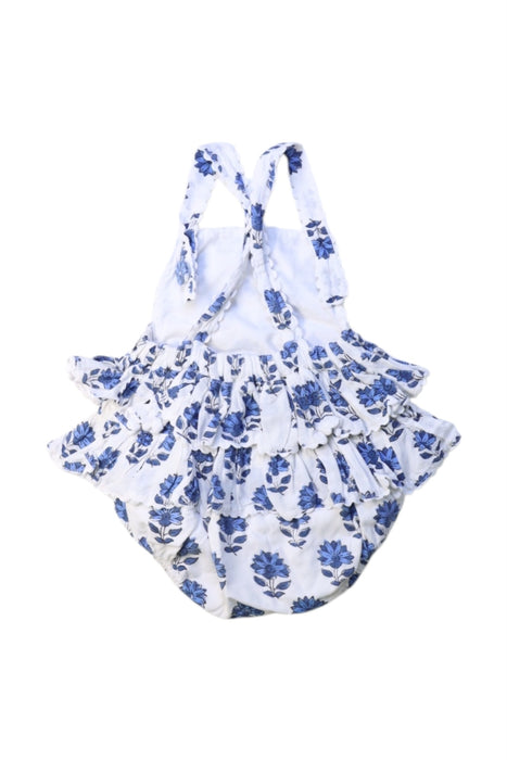 A White Swimsuits from India Amory x Smockingbird in size 6-12M for girl. (Back View)