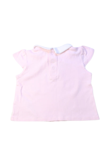 A Pink Sleeveless Tops from Carrément Beau in size 3-6M for girl. (Back View)