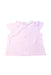 A Pink Sleeveless Tops from Carrément Beau in size 3-6M for girl. (Back View)