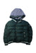 A Green Puffer/Quilted Jackets from Moncler in size 5T for boy. (Front View)