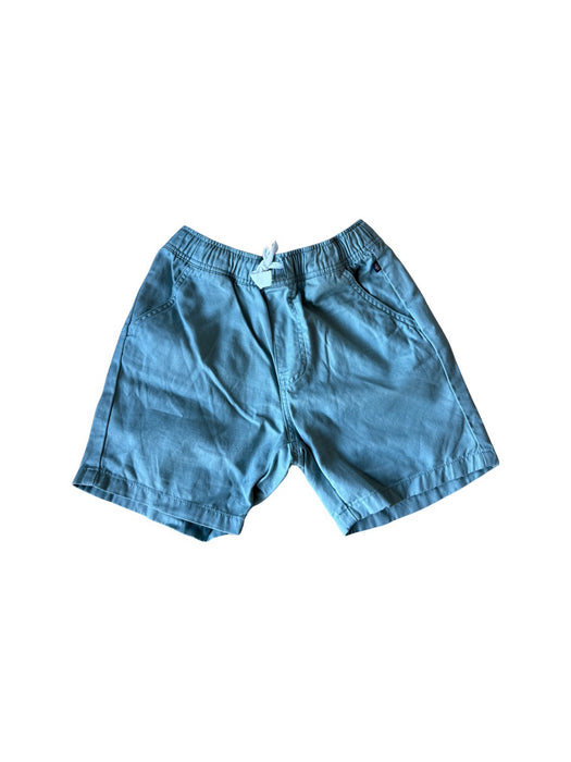 A Teal Shorts from Petit Bateau in size 4T for boy. (Front View)