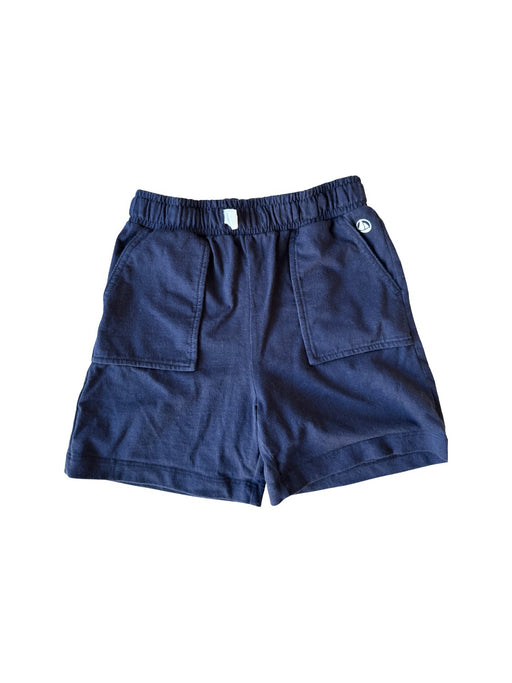 A Blue Shorts from Petit Bateau in size 4T for neutral. (Front View)