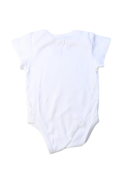 A White Short Sleeve Bodysuits from Mori in size 0-3M for boy. (Back View)