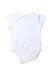 A White Short Sleeve Bodysuits from Mori in size 0-3M for boy. (Back View)