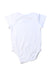 A White Short Sleeve Bodysuits from Mori in size 0-3M for boy. (Back View)