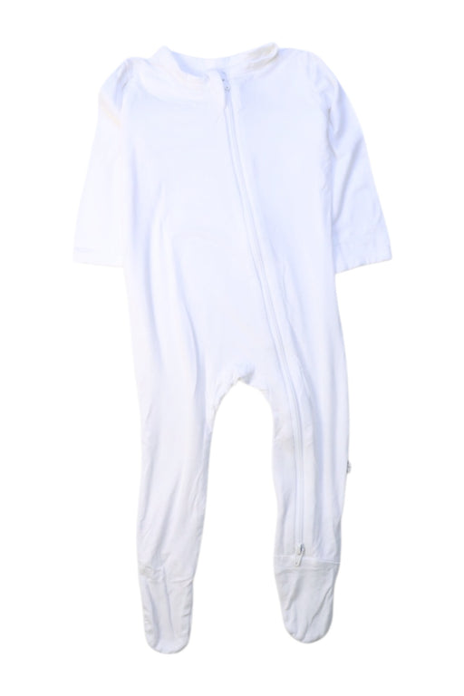 A White Onesies from Kyte Baby in size 3-6M for girl. (Front View)