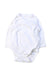 A White Long Sleeve Bodysuits from Mori in size 0-3M for boy. (Front View)