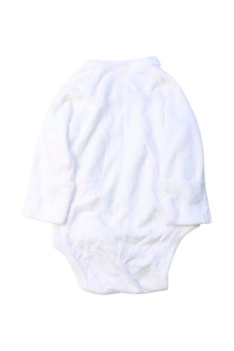 A White Long Sleeve Bodysuits from Mori in size 0-3M for boy. (Back View)