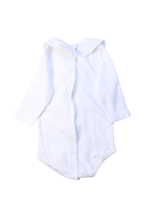A White Long Sleeve Bodysuits from Babidu in size 3-6M for girl. (Back View)