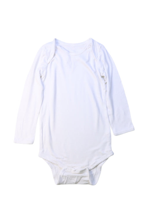 A White Long Sleeve Bodysuits from Kyte Baby in size 6-12M for neutral. (Front View)