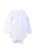 A White Long Sleeve Bodysuits from Kyte Baby in size 6-12M for neutral. (Back View)