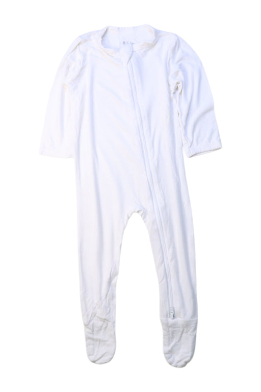 A White Onesies from Kyte Baby in size 3-6M for neutral. (Front View)