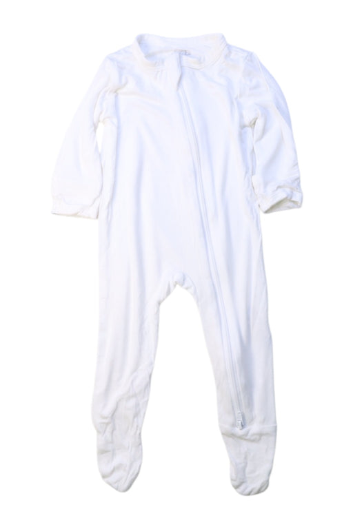 A White Onesies from Kyte Baby in size 0-3M for neutral. (Front View)