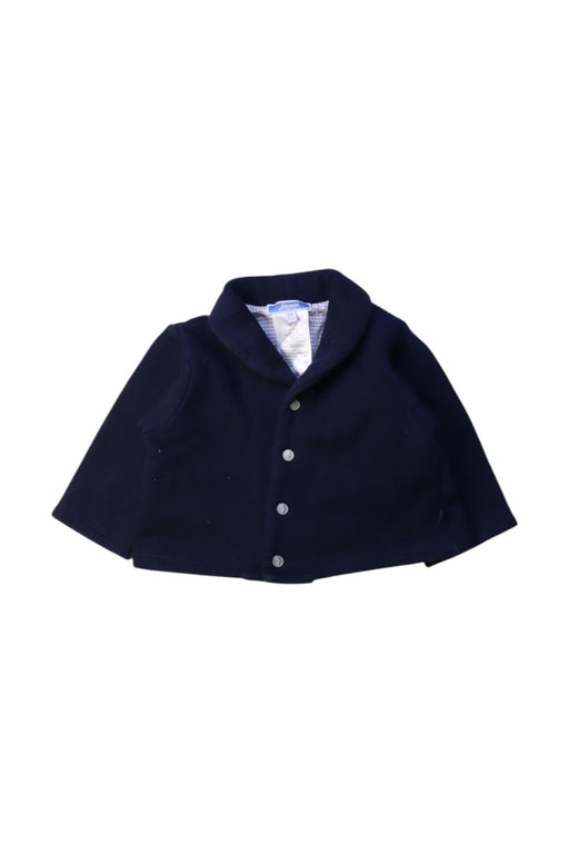 A Navy Cardigans from Jacadi in size 3-6M for boy. (Front View)