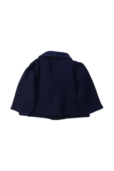 A Navy Cardigans from Jacadi in size 3-6M for boy. (Back View)