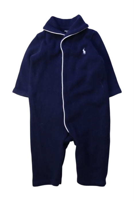 A Navy Onesies from Ralph Lauren in size 3-6M for boy. (Front View)