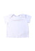 A White Short Sleeve T Shirts from The Little White Company in size 6-12M for neutral. (Front View)