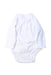 A White Long Sleeve Bodysuits from Mori in size 0-3M for neutral. (Back View)