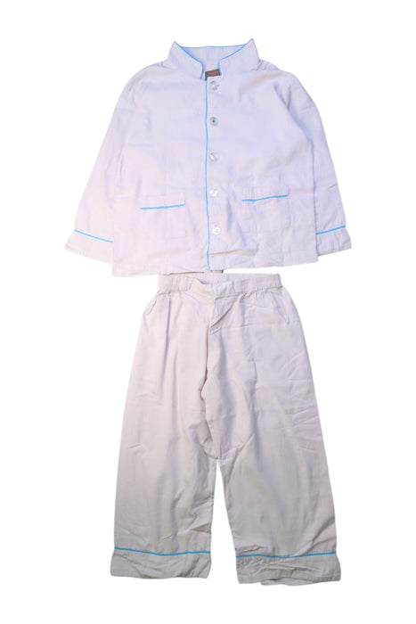 A White Pyjama Sets from Monday's Child in size 3T for boy. (Front View)