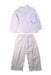 A White Pyjama Sets from Monday's Child in size 3T for boy. (Back View)