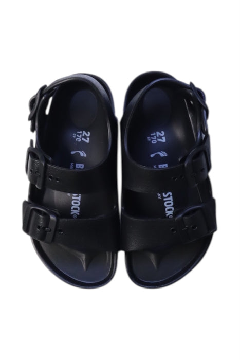 A Black Sandals from Birkenstock in size 4T for neutral. (Back View)