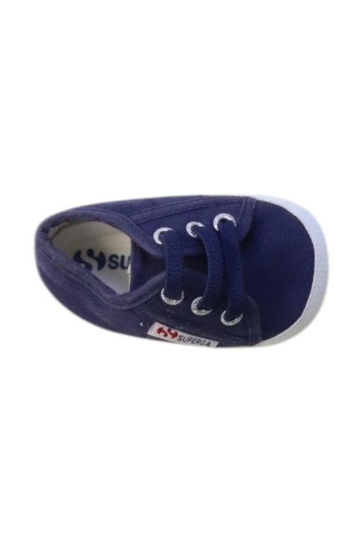 A Navy Sneakers from Superga in size Newborn for neutral. (Front View)