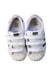 A White Sneakers from Adidas in size 4T for neutral. (Back View)