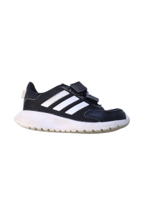 A Black Sneakers from Adidas in size 3T for neutral. (Front View)