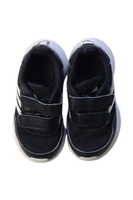 A Black Sneakers from Adidas in size 3T for neutral. (Back View)