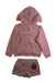 A Red Shorts Sets from Boden in size 3T for girl. (Back View)