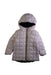 A Navy Puffer/Quilted Jackets from K-Way in size 4T for girl. (Back View)