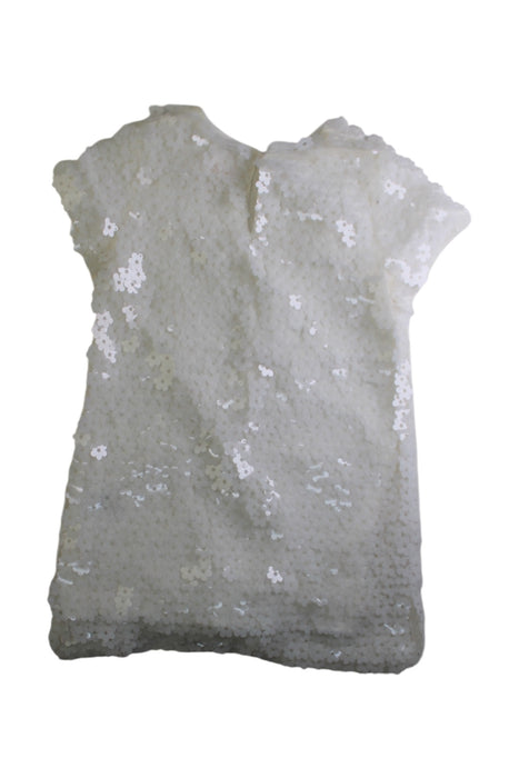 A Ivory Short Sleeve Dresses from Seed in size 3T for girl. (Back View)