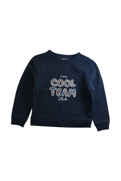 A Navy Crewneck Sweatshirts from Cyrillus in size 4T for neutral. (Front View)