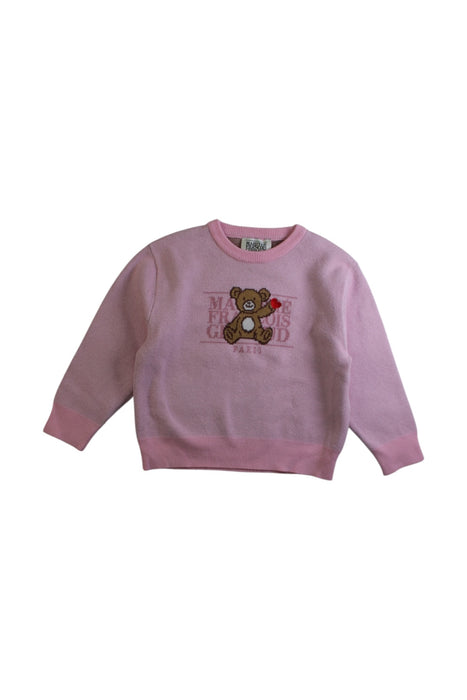 A Pink Knit Sweaters from Marithé & Francois Girbaud in size 2T for girl. (Front View)
