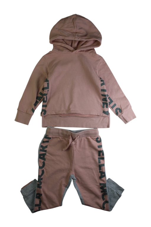 A Pink Hooded Sweatshirts from Stella McCartney in size 4T for girl. (Front View)