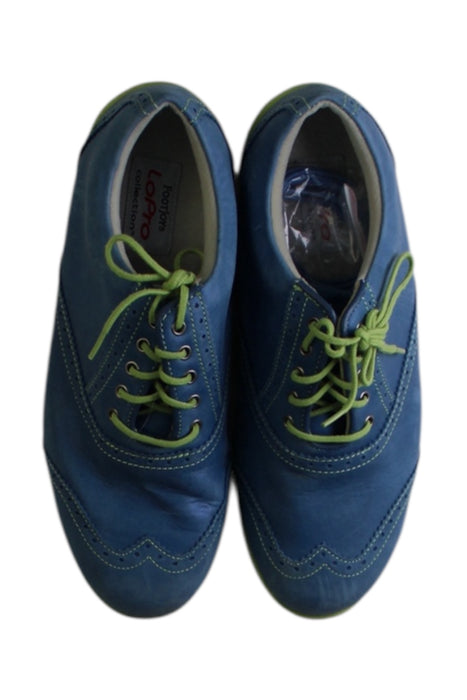 A Blue Sneakers from Footjoy in size 12Y for girl. (Back View)