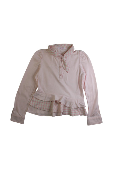 A Pink Long Sleeve Shirts from Nicholas & Bears in size 10Y for girl. (Front View)