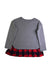 A Grey Long Sleeve Tops from Lands' End in size 7Y for girl. (Back View)