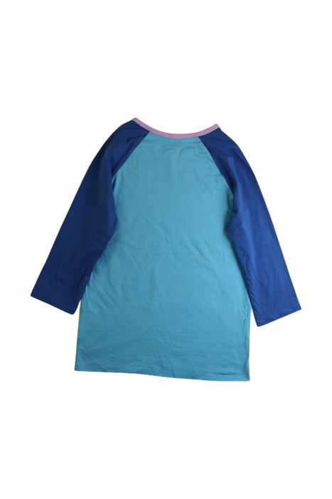 A Blue Long Sleeve Tops from Lands' End in size 8Y for girl. (Back View)