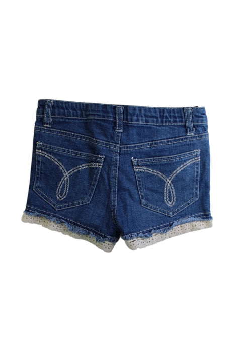 A Blue Shorts from Calvin Klein in size 6T for girl. (Back View)
