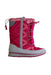 A Pink Winter Boots from Lands' End in size 12Y for girl. (Front View)